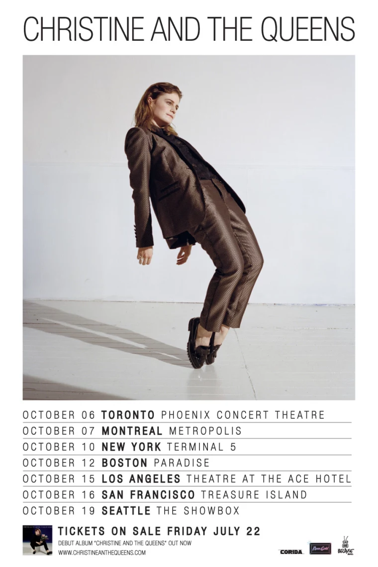 Original Christine and the Queens North American tour poster, October 2016