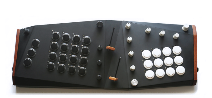 Top view of the finished Lucid prototype and its controls